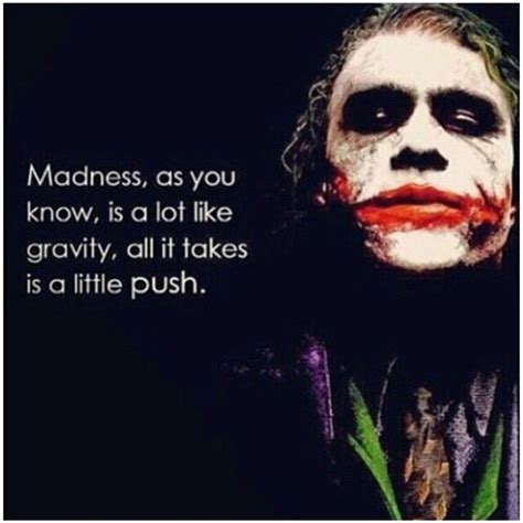 joker best quotes madness